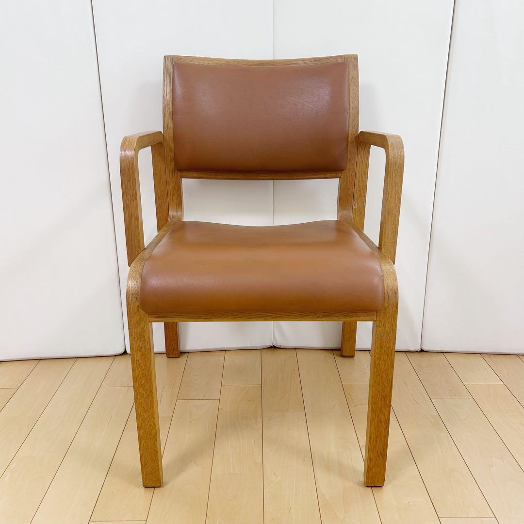 arflex NU 川上元美 オーク イタリア 本革 アームチェア アンティーク