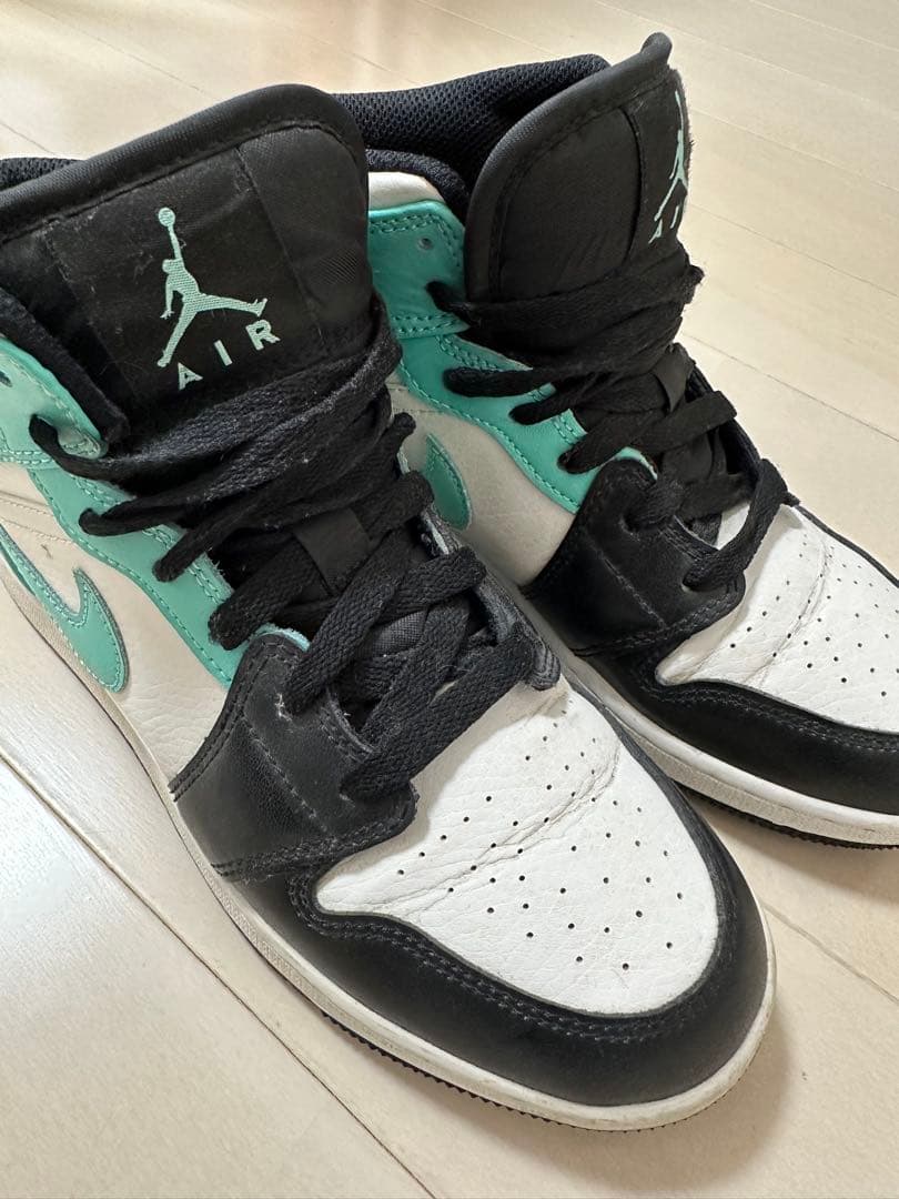 Air Jordan ハイカットスニーカー ブラック/ミント - メルカリ