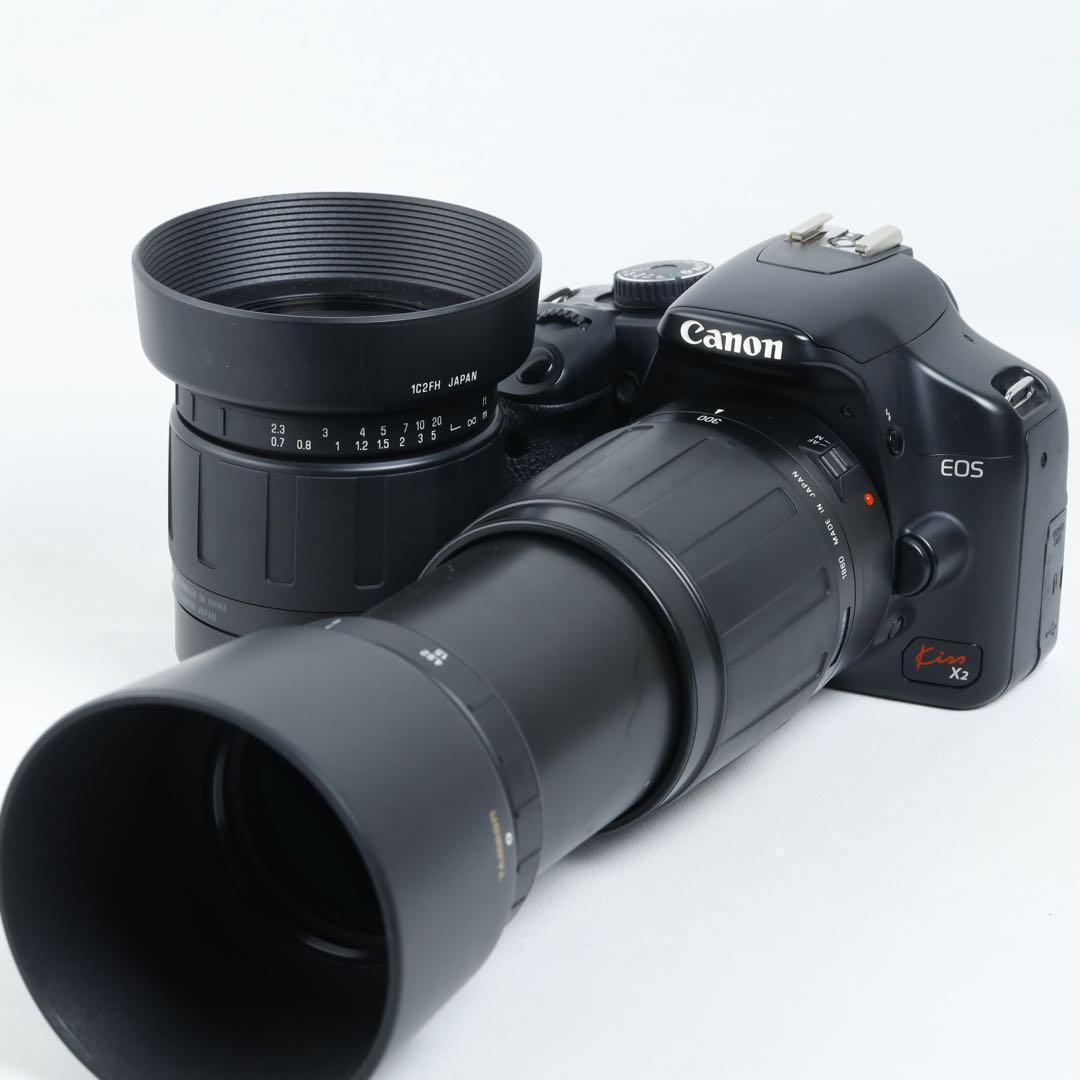 ダブルレンズセット☆Canon EOS kiss X2初心者☆スマホ転送☆彡 - メルカリ