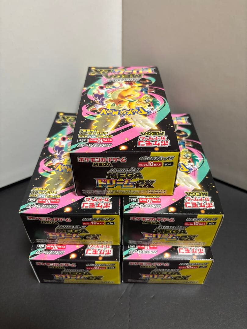 ポケモンカード MEGAドリームex 5BOX シュリンク•ペリペリ無し - メルカリ