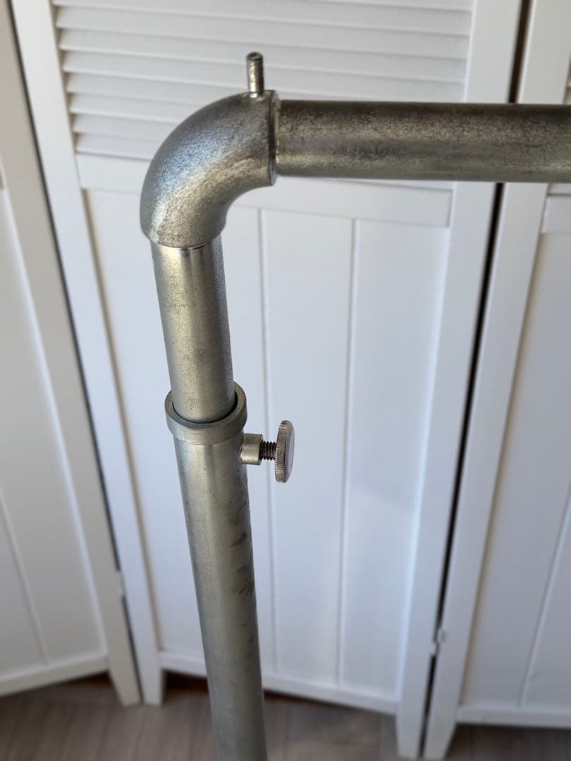 水道管ハンガーラック スチールパイプ アイアン キャスター付き