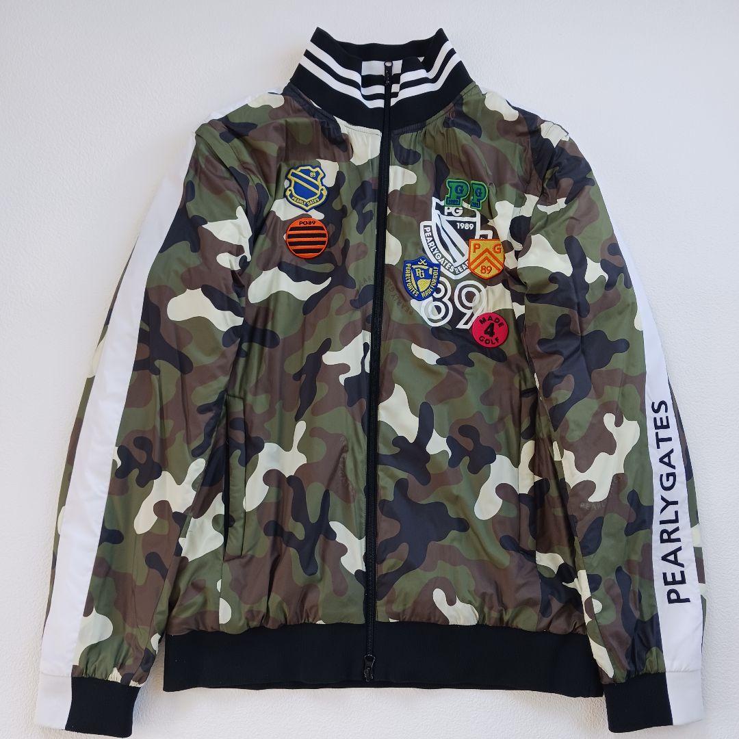 パーリーゲイツ 4WAYジャケット スニード ベスト 3L カモフラ ワッペン