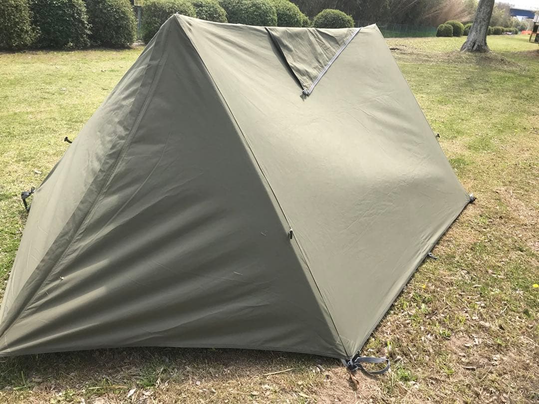 取説付《usパップテント仕様》二股フレーム＋棟ポール　らくらく設営快適空間⭐︎