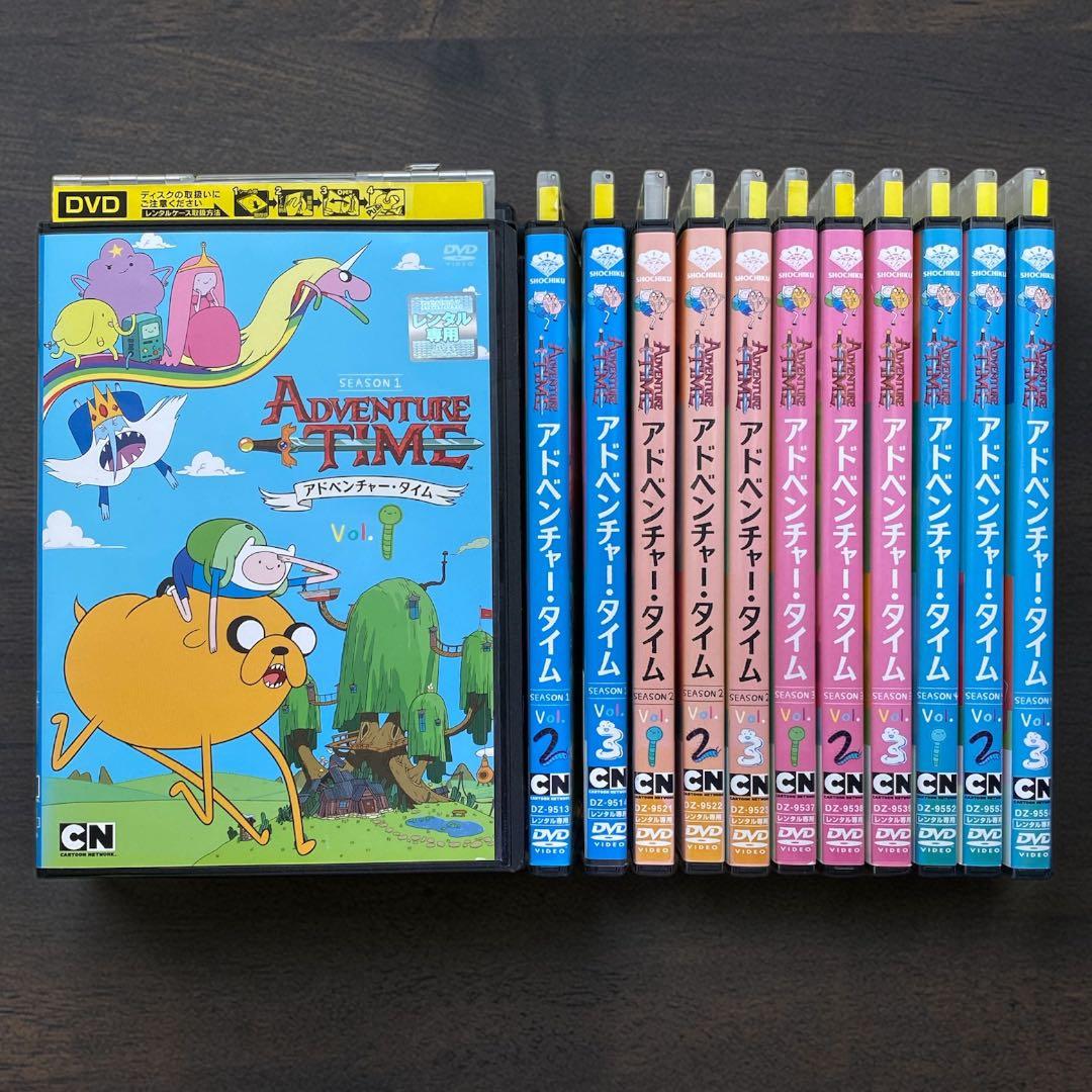 アドベンチャー・タイム DVD シーズン1,2,3,4 全12巻 全巻セット アドベンチャー・タイム シーズン1〜4 全12巻セット/DVD 中古 レンタル