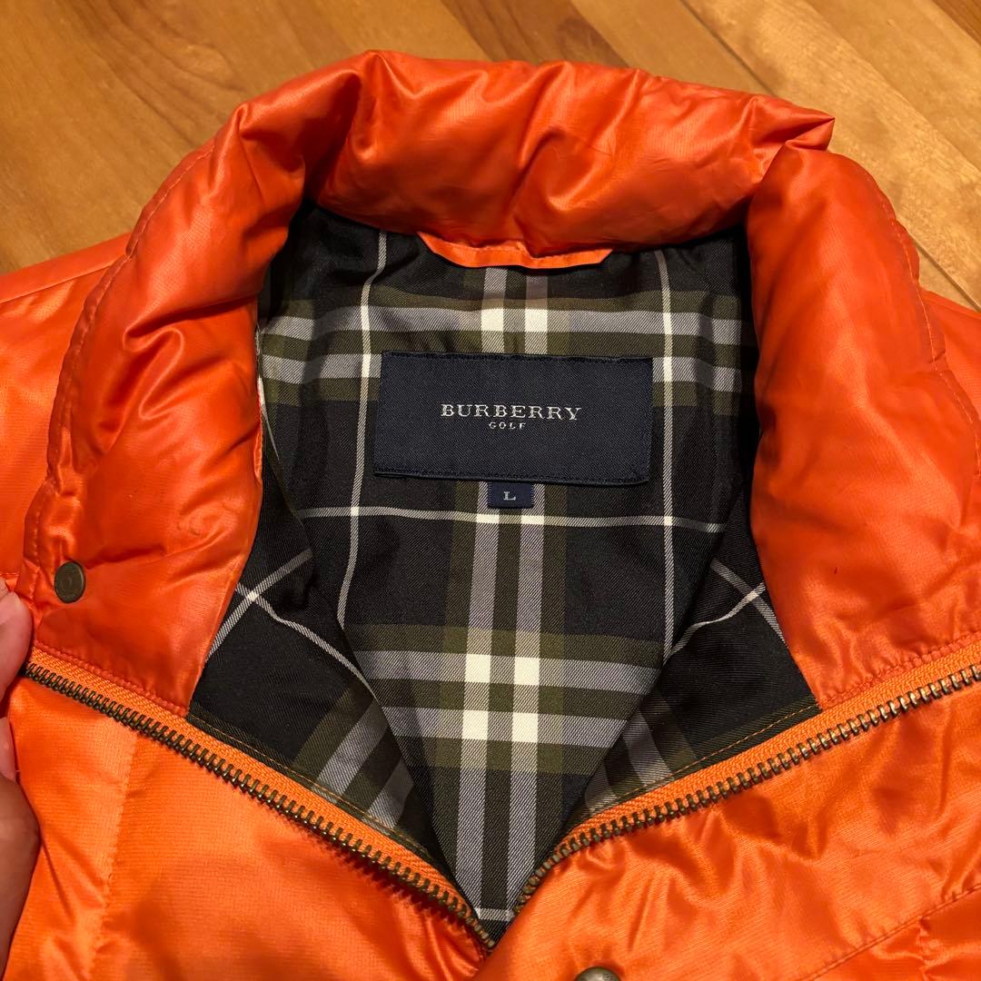 BURBERRY GOLF オレンジ Lサイズ ベスト - メルカリ