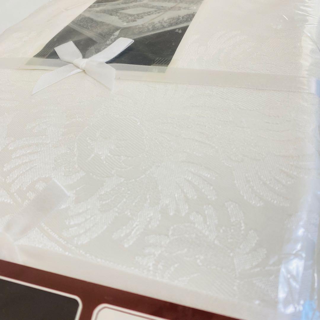 ダマスク テーブルクロス ホワイト 大判 希少品 - メルカリ