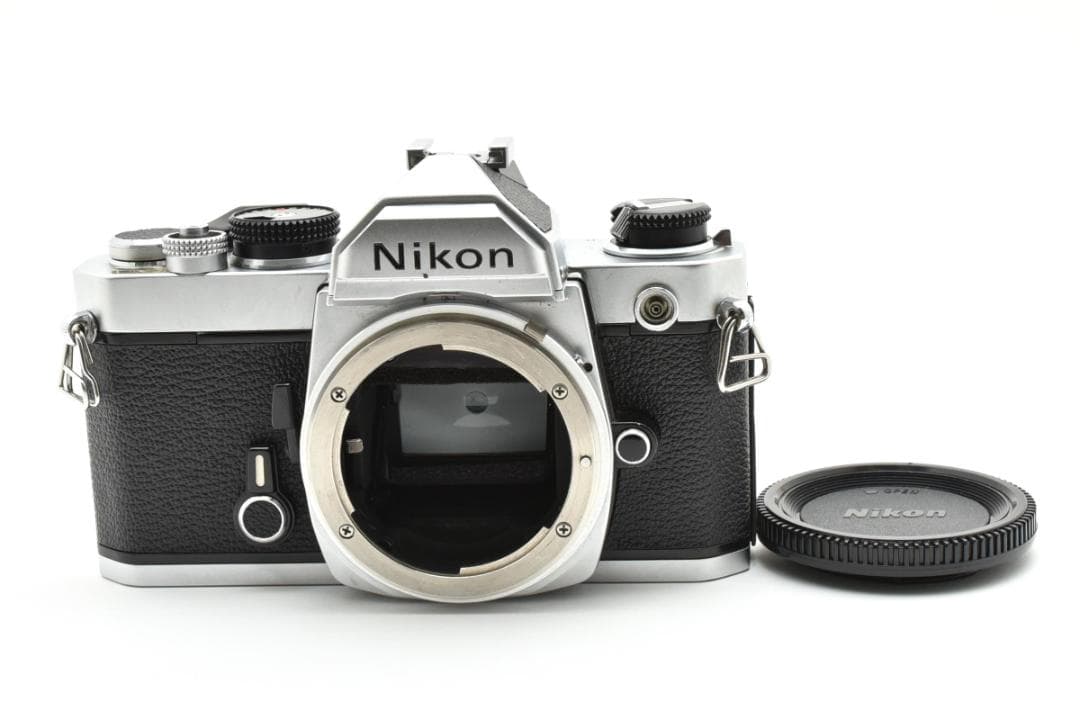 良品 NIKON FM シルバー フィルムカメラ モルト新品交換済 H041 - メルカリ