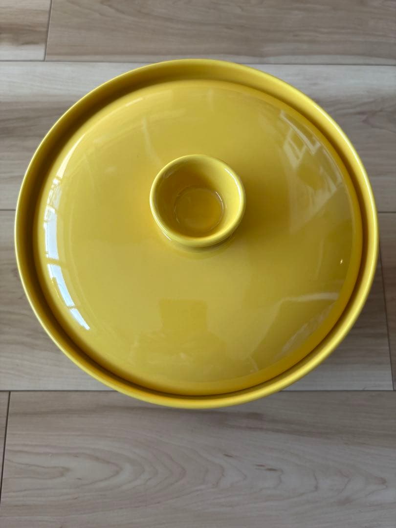 美品★イッタラ ティーマ 蓋付きポット 2.3L ハニー 現行品 北欧食器