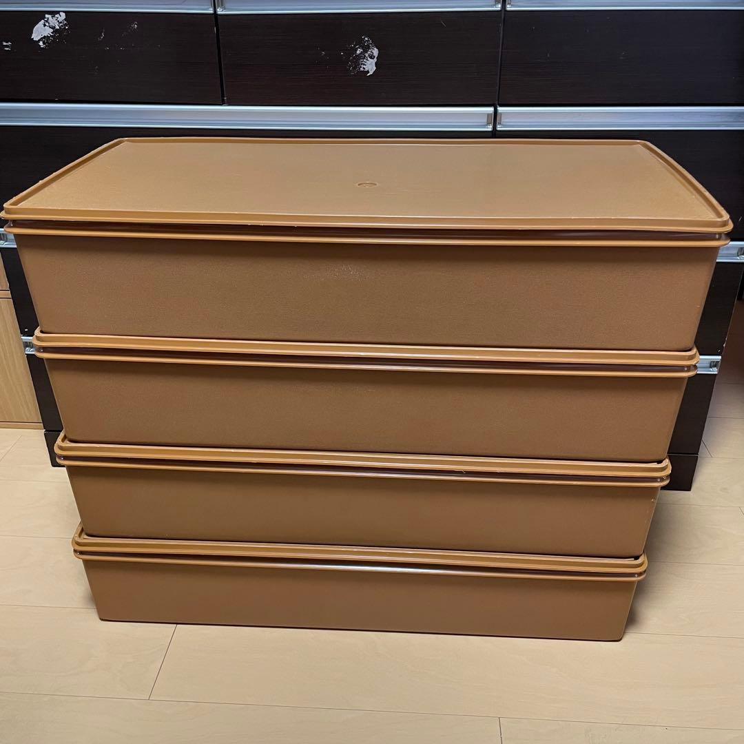 特価・期間限定】タッパーウエア ロングスーパーケース 4個セット