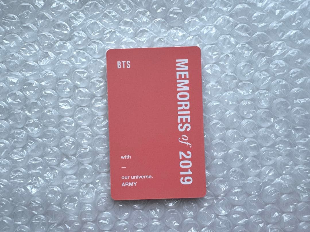 BTS ジョングク トレカ memories 2019 公式 - メルカリ
