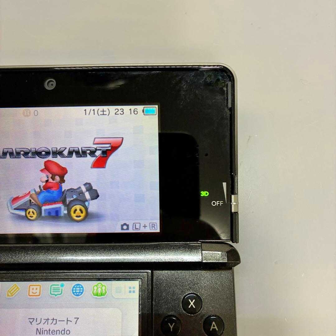 ニンテンドー3DS コスモブラック Nintendo 動作確認済み 充電器付き