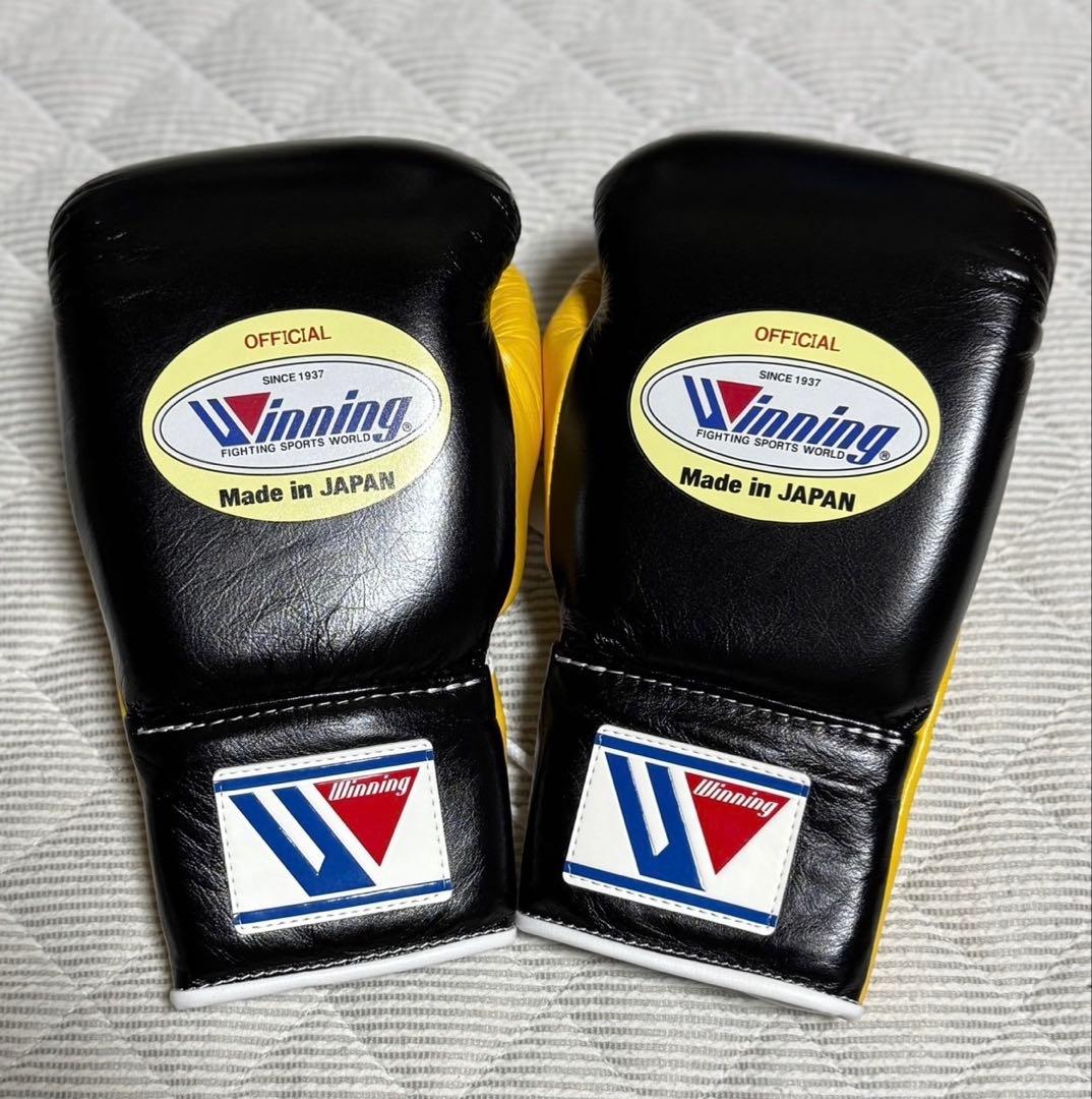 井上尚弥】Winning ボクシンググローブ 8 oz 黒/黄 - メルカリ