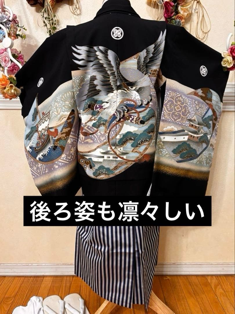 七五三五歳‼️完全️フルセット鷹凛々しい‼️お家からは揃えるなし