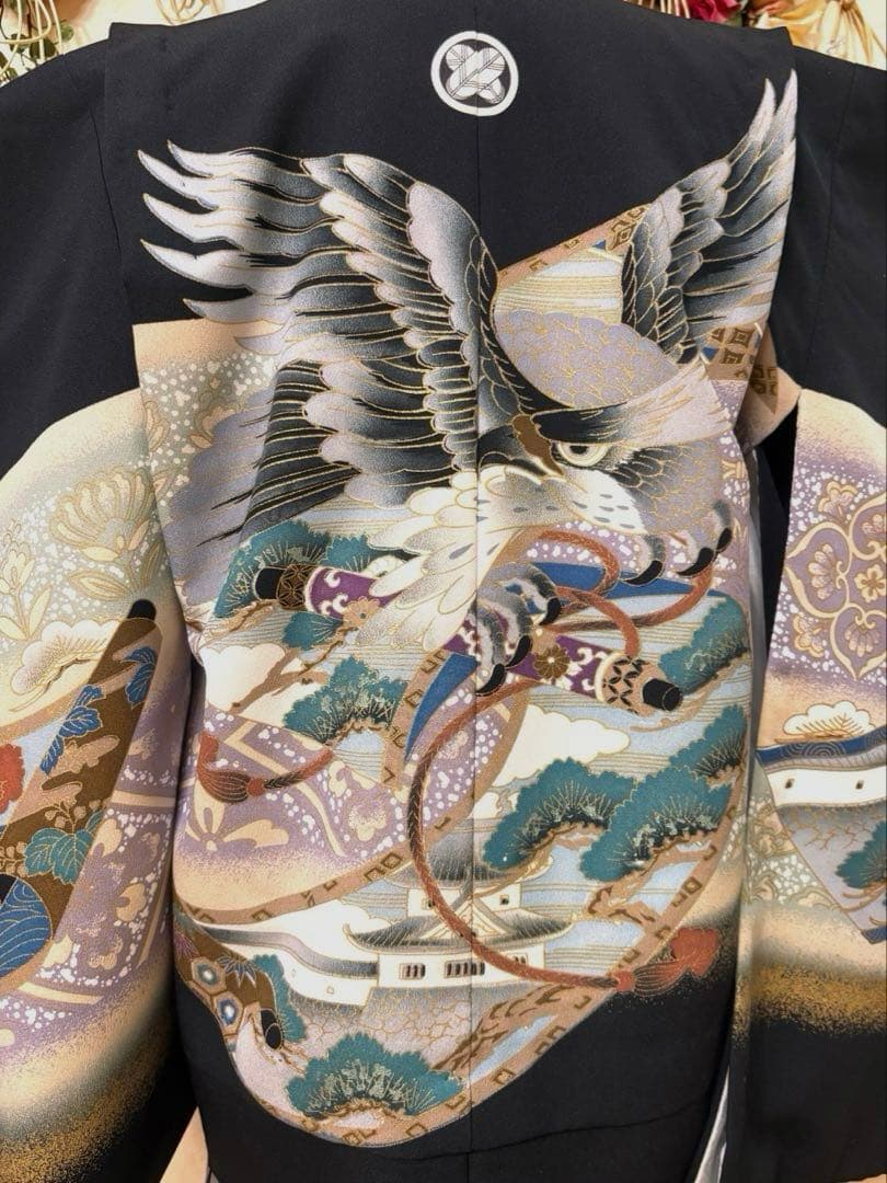 七五三五歳‼️完全️フルセット鷹凛々しい‼️お家からは揃えるなし