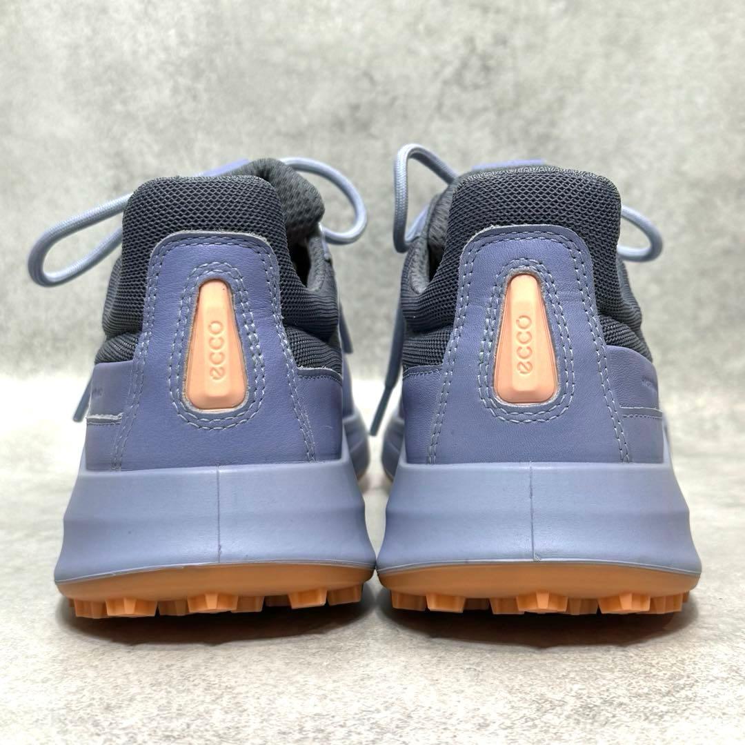 【新品】ECCO GOLF ラベンダー ゴルフシューズ スパイク 24.5cm