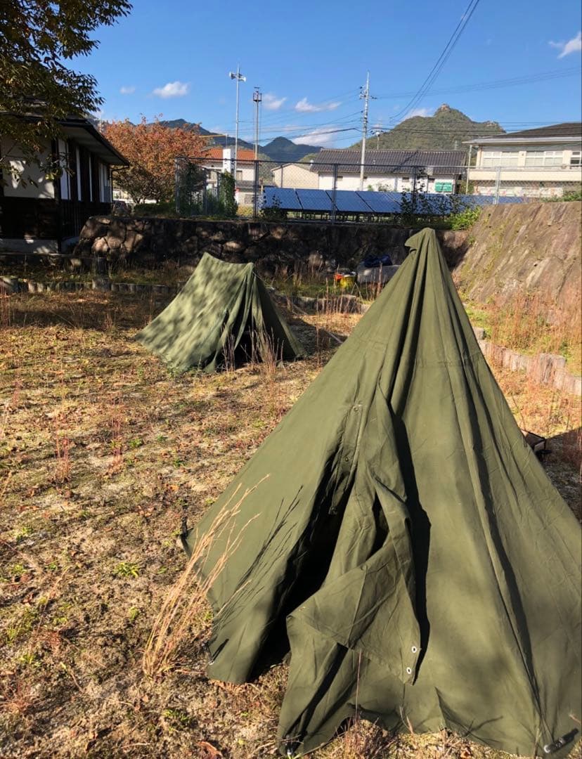 1974年製 US軍用ハップテント おまけ 袋付き - メルカリ