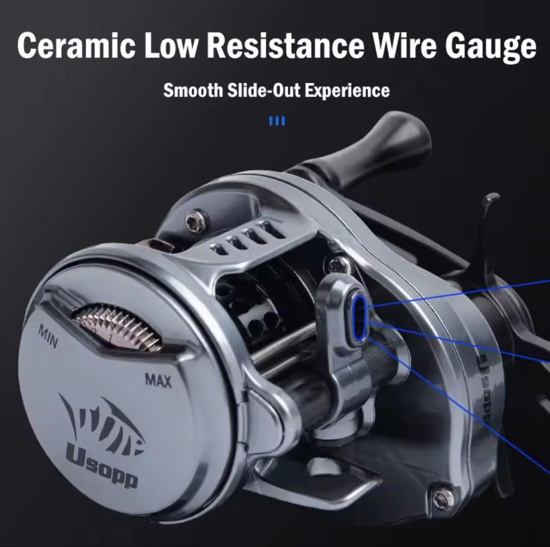 NEW】超軽量 ベイトフィネスリール 右ハンドル LEYDUN USOPP 【NEW】超