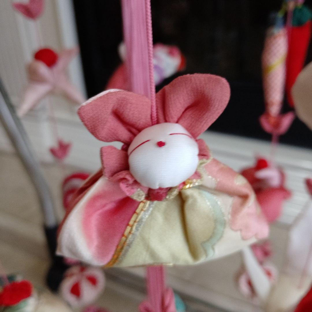 豪華 吊るし飾り 吊るし雛 下げもん7本 ちりめん細工 ハンドメイド