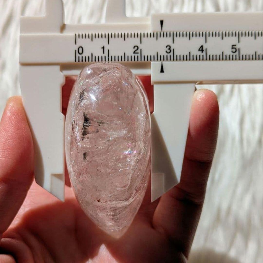 ♡ピンクアゼツライト（通称） ピンククリアクォーツ♡ ハート 虹