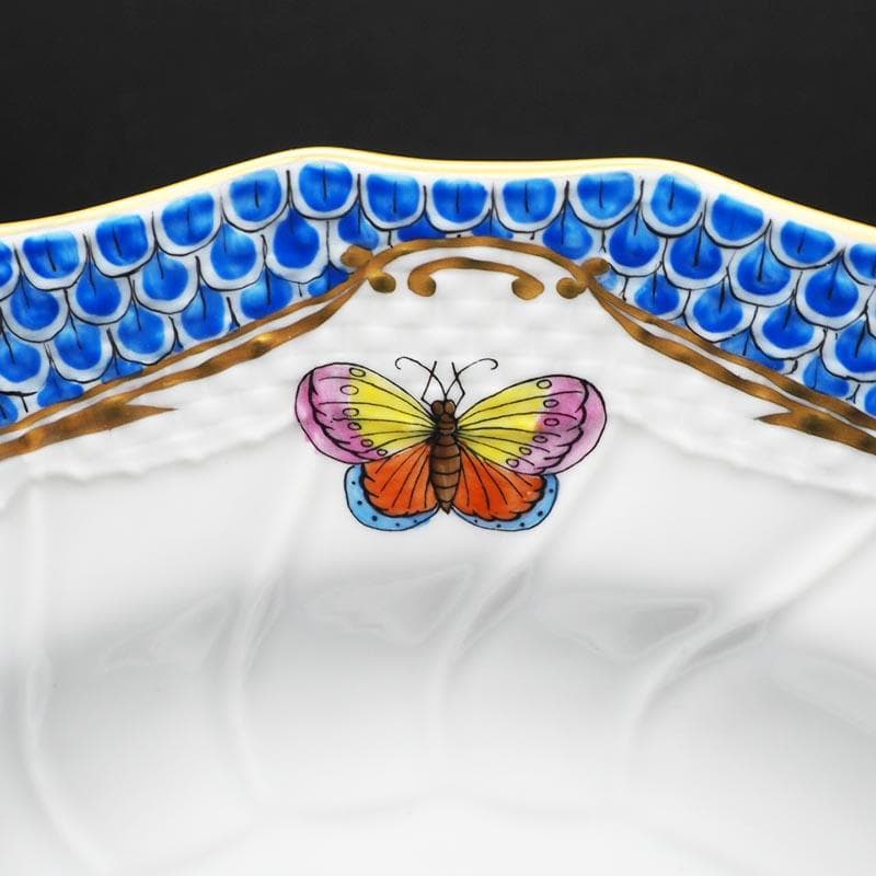 ヘレンド ロスチャイルドバード ブルースケール ディナープレート 25cm