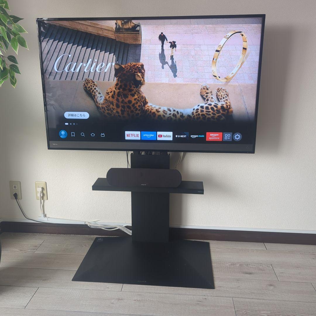 直取引】WALL V3液晶テレビ50インチ 外付けスピーカースタンド付き