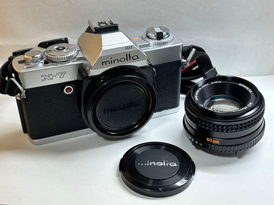 フィルム一眼レフ MINOLTA X-7 50mm F1.7レンズ付き - メルカリ