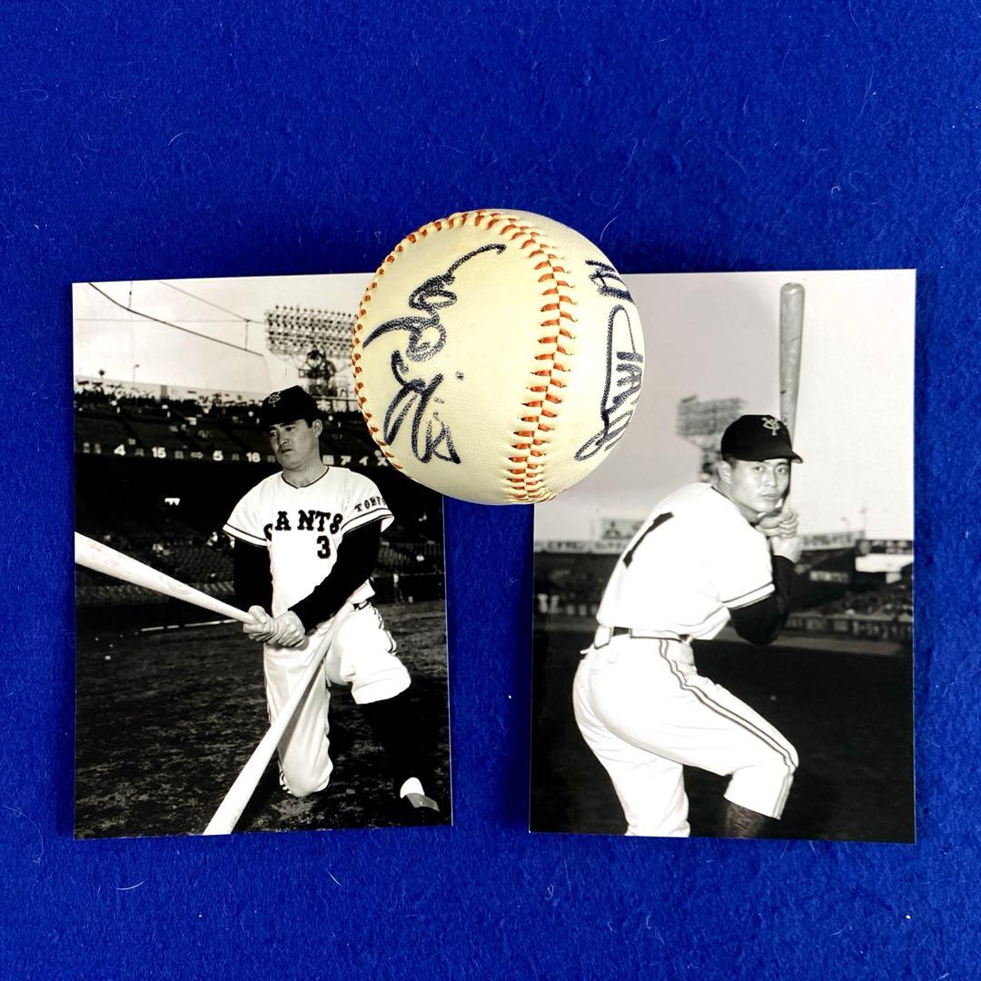 人気商品〉王貞治 長嶋茂雄 黄金期 Wサイン ロゴ球 写真付 - メルカリ