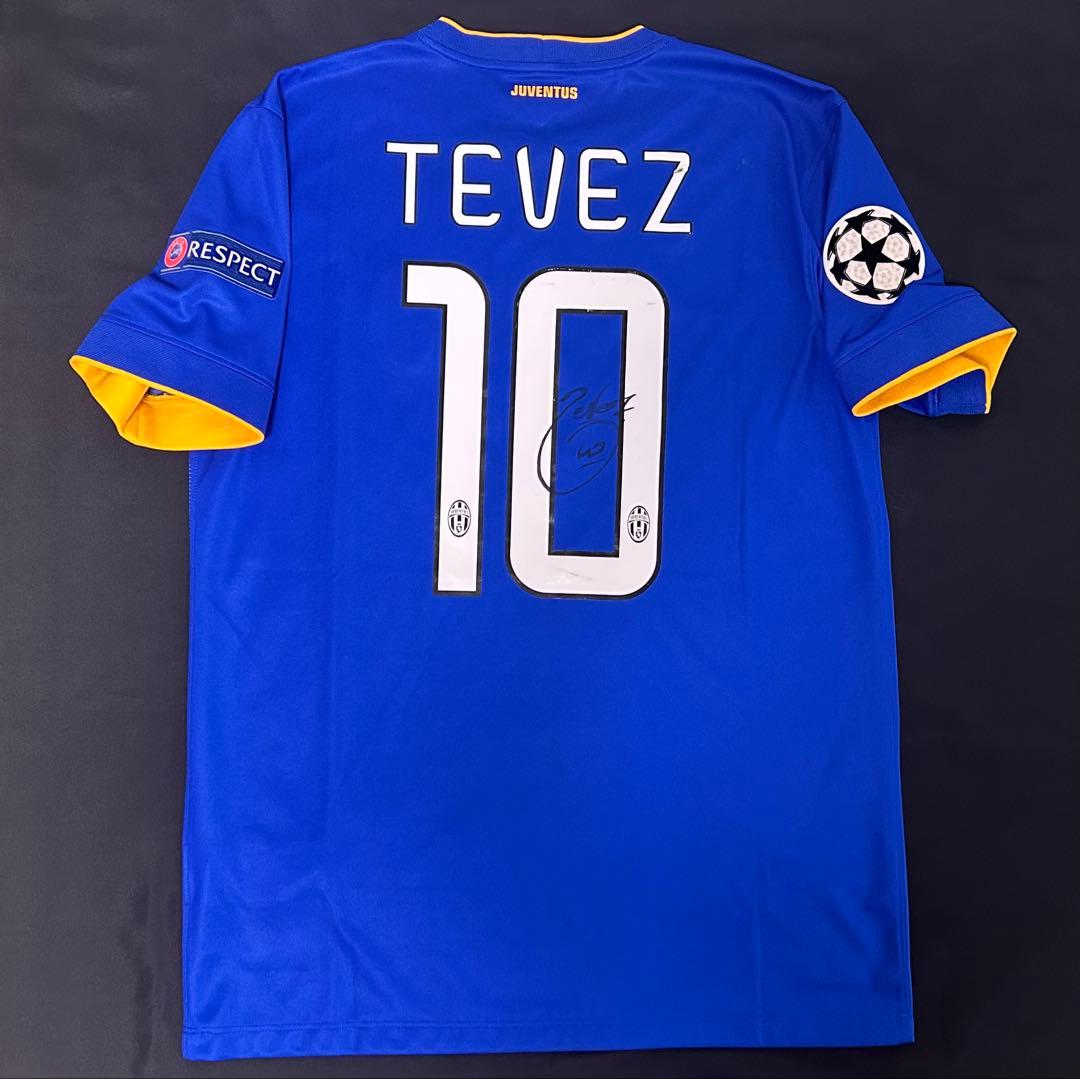 14/15 ユベントス テベス 直筆サイン入り ユニフォーム アルゼンチン