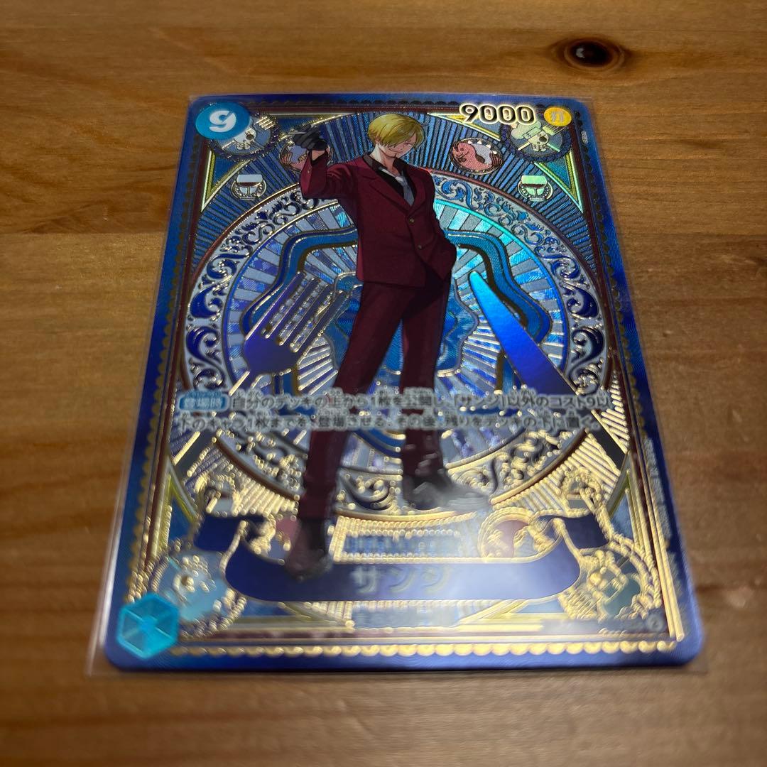 美品】サンジ SPパラレル 神速の拳 ワンピースカード 青紫ルフィデッキ
