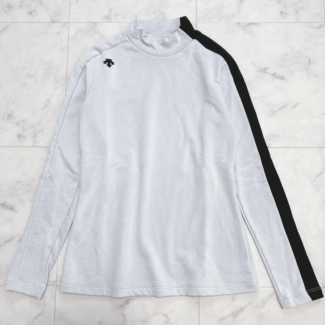 DESCENTE モックネック ハイネック 長袖トップス M 大人綺麗めゴルフ