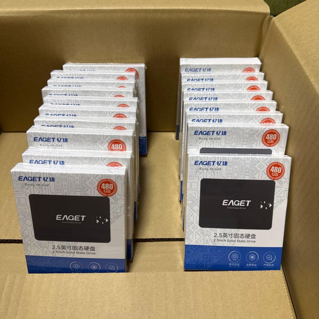EAGET 2.5インチ外付ドライブ 18個セット 480GB EAGET 2.5インチ外付ドライブ 18個セット 480GB - メルカリ