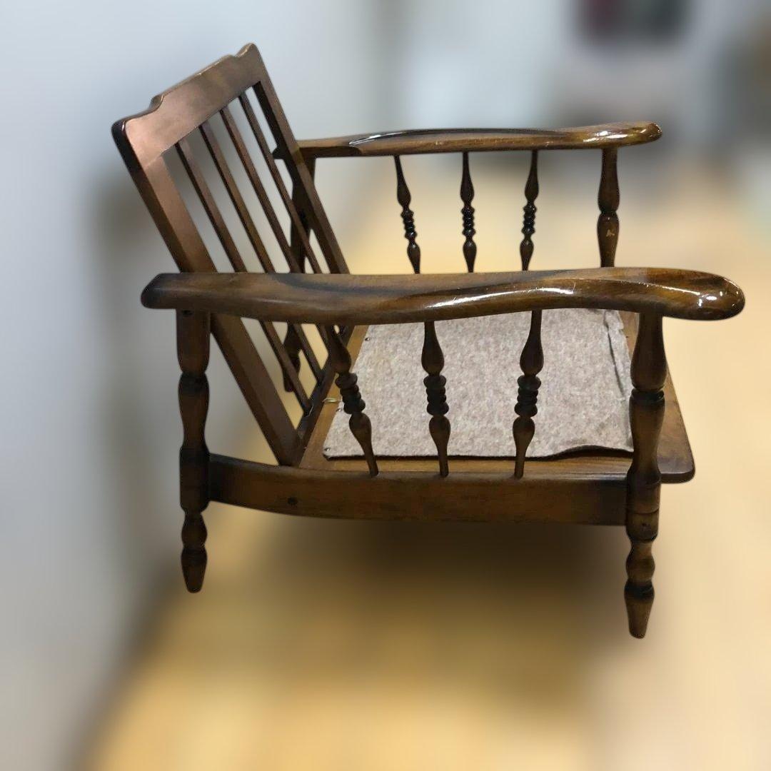 カリモク アームチェア 肘付き ダイニングチェア ヴィンテージ 112931