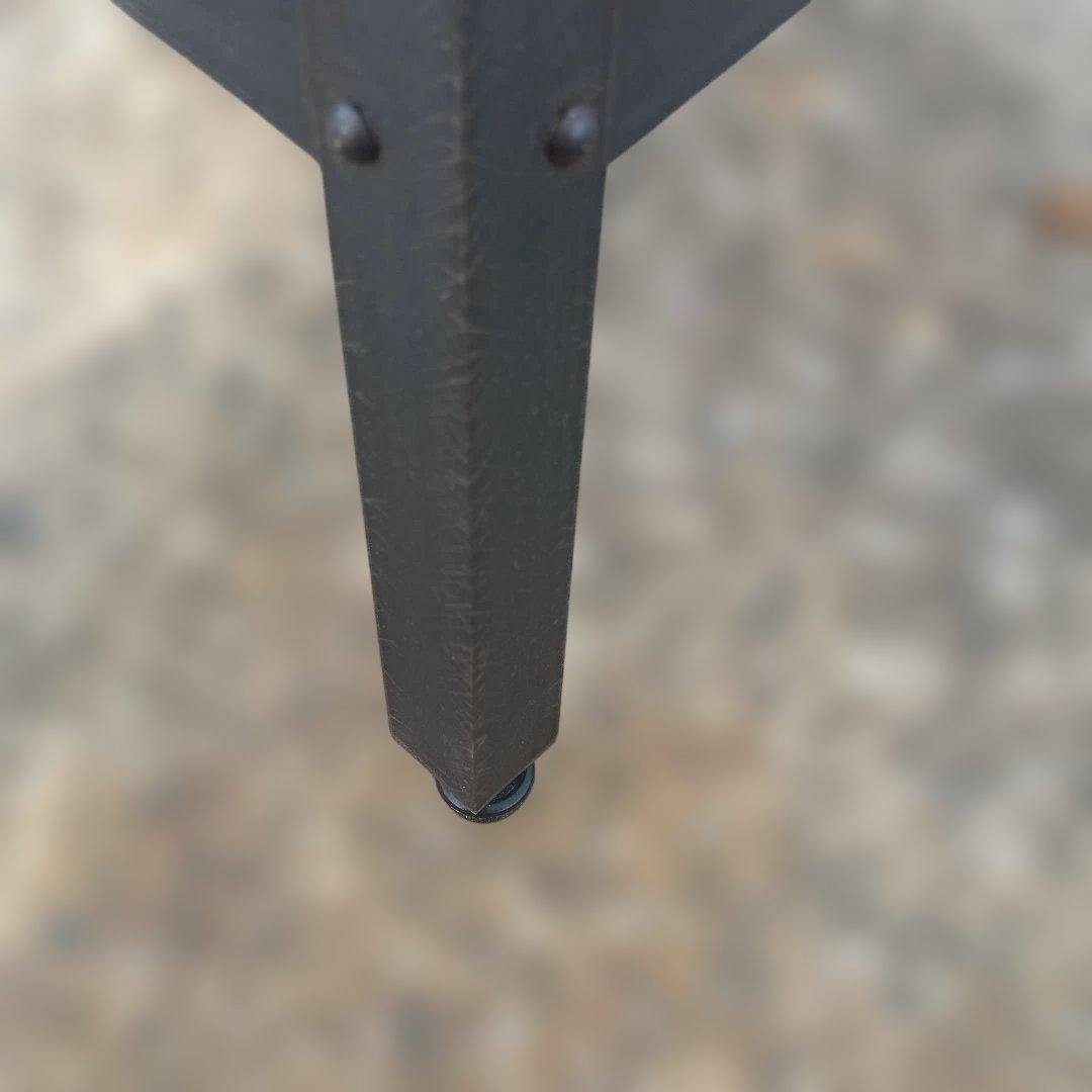 S*y様 5004）円形木製座面のアイアンスツール ヴィンテージ インダスト