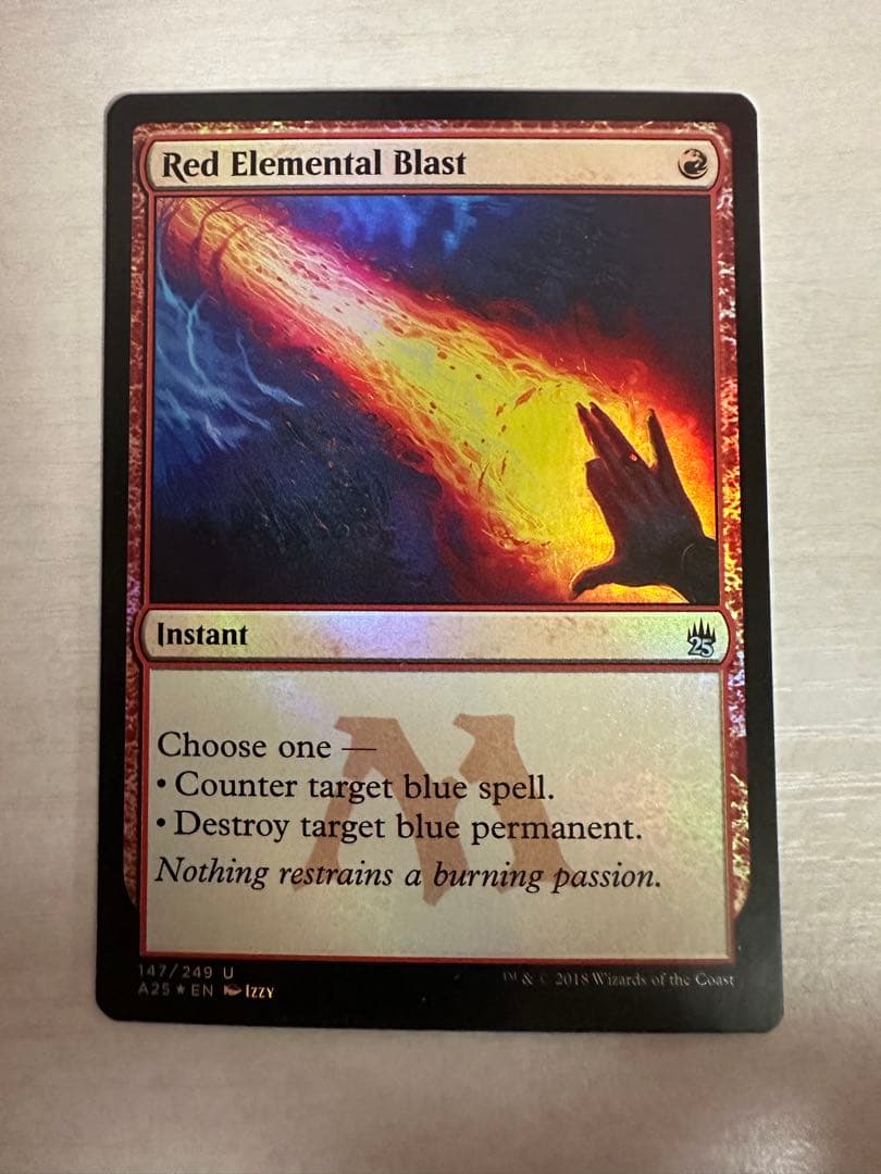 MTG 赤霊破/Red Elemental Blast FOIL - メルカリ