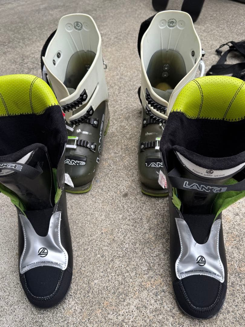 LANGE ラング スキーブーツ　 RX120ブラック/グリーン 25.5cm