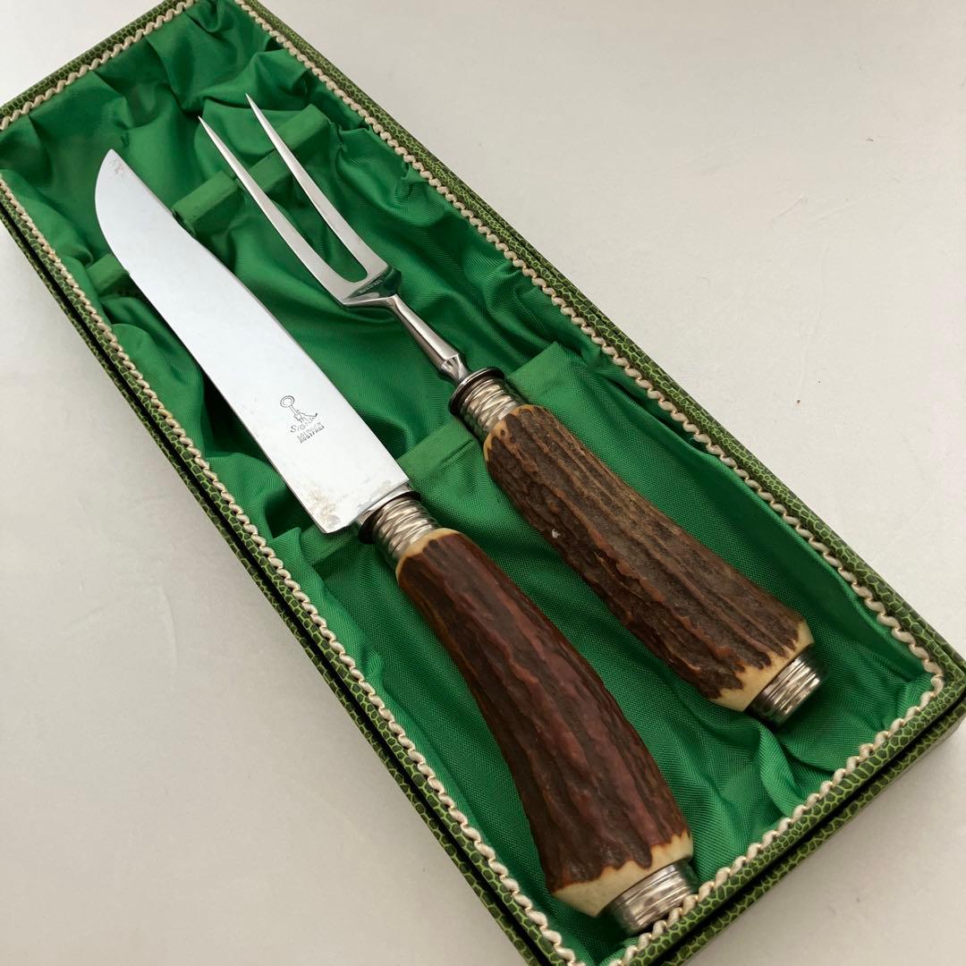 ゾーリンゲン カービングナイフ&フォークセット 鹿角柄 - メルカリ