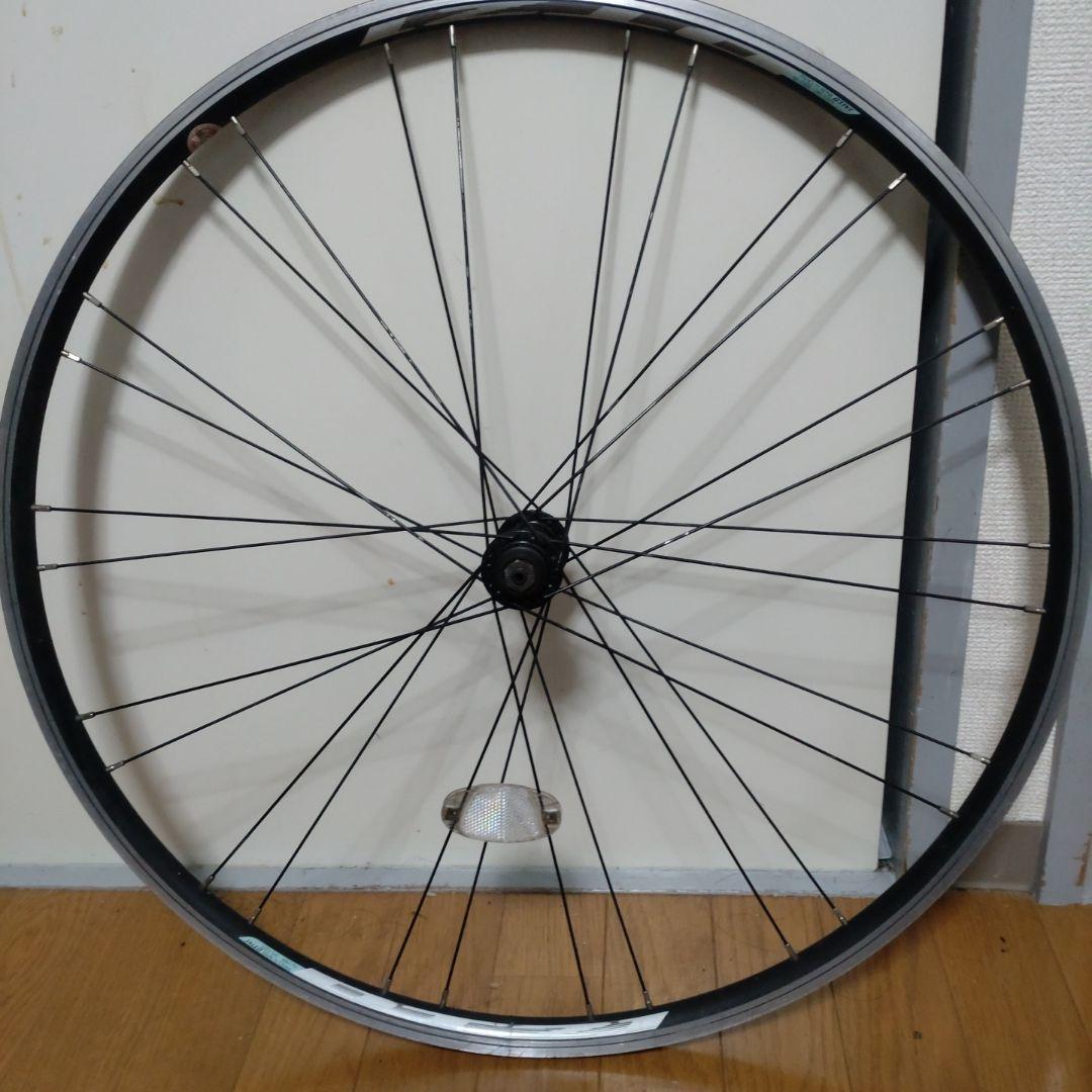 スポーク折れ 完組ホイール シルバーリム 黒ハブ 2本セット - メルカリ