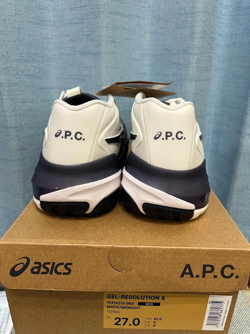 ASICS A.P.C. コラボ GEL-RESILUTION X 27.0cm