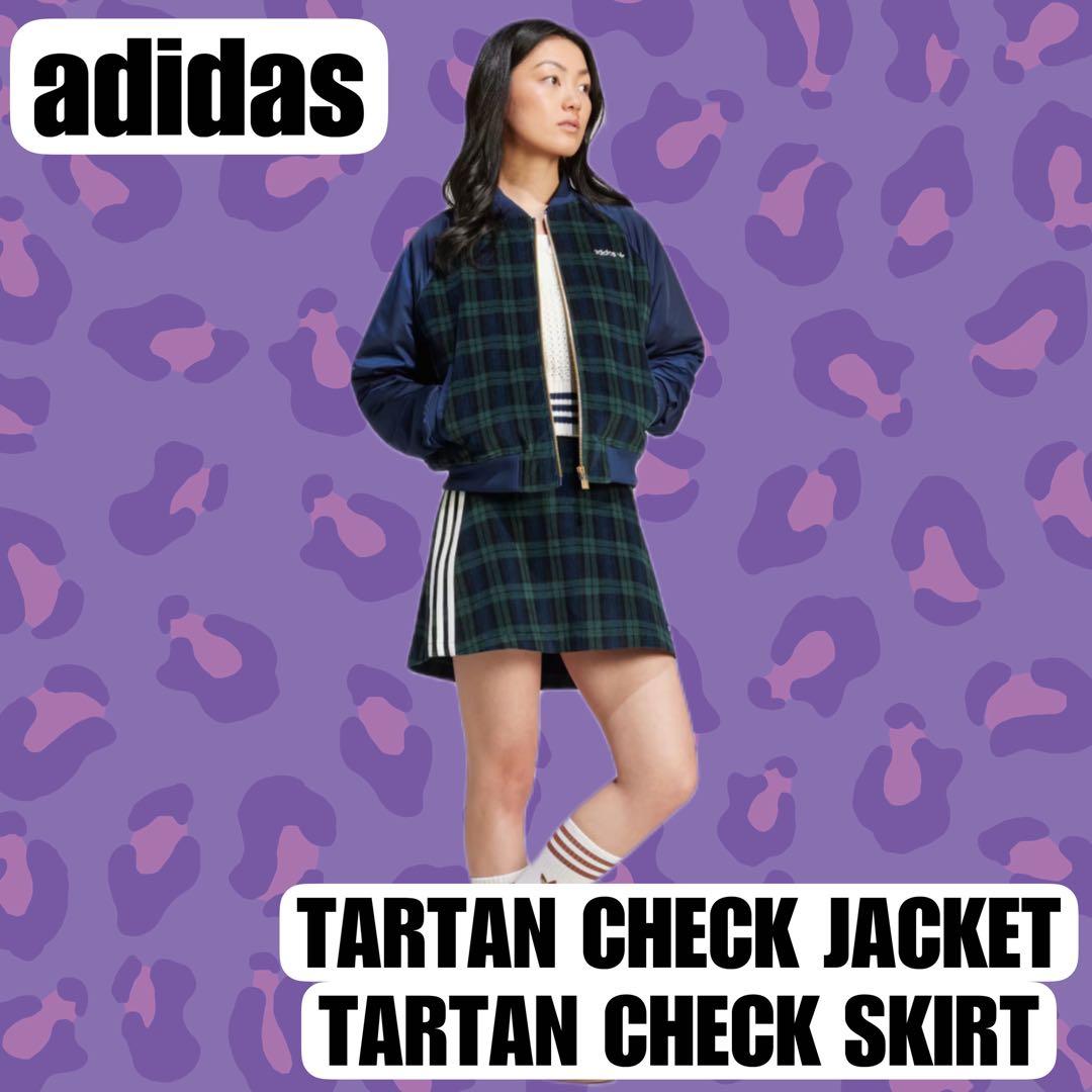 adidas タータンチェック セットアップ XS - メルカリ