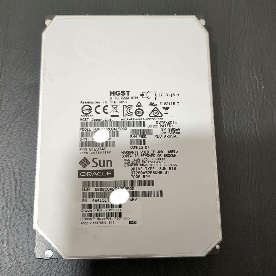 日立HGST 8TB 内臓HDD 高信頼ヘリウム充填HDD 稼働1年3 - メルカリ