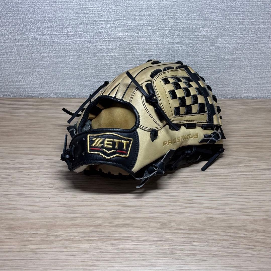 ZETT プロステイタス 軟式 内野手用 逆巻き/クロス締め 源田モデル プロステイタス ゼット 軟式 グローブ グラブ 源田モデル 内野手用