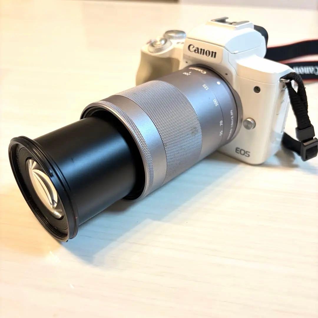 限定OFF【豪華一式】Canon EOS Kiss M レンズ3本＋アダプタ付 - 2026年