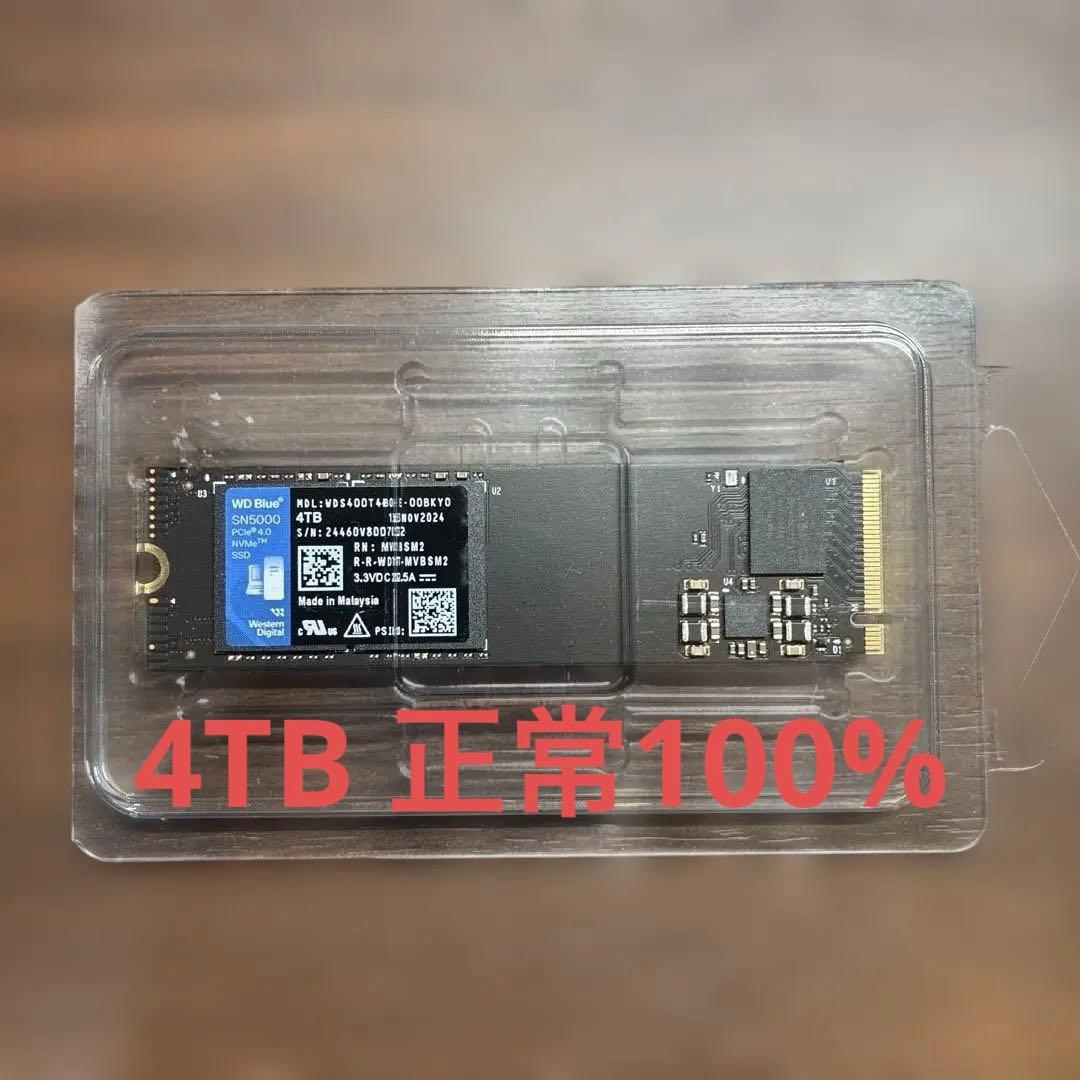 【正常100％】4TB SSD WD Blue SN5000 NVMe ② Amazon.com: Western Digital 4TB WD Blue SN5000 NVMe Internal Solid
