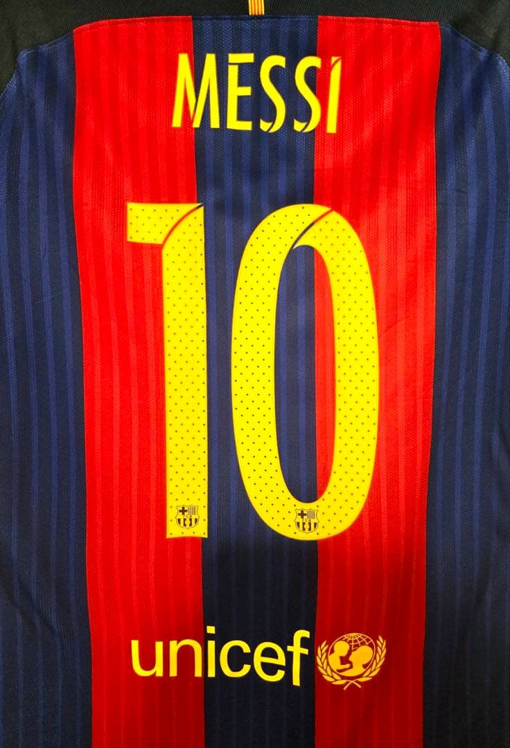 最終値下げ 16/17 FCバルセロナ CL用 選手支給ユ二 メッシ 背番号10