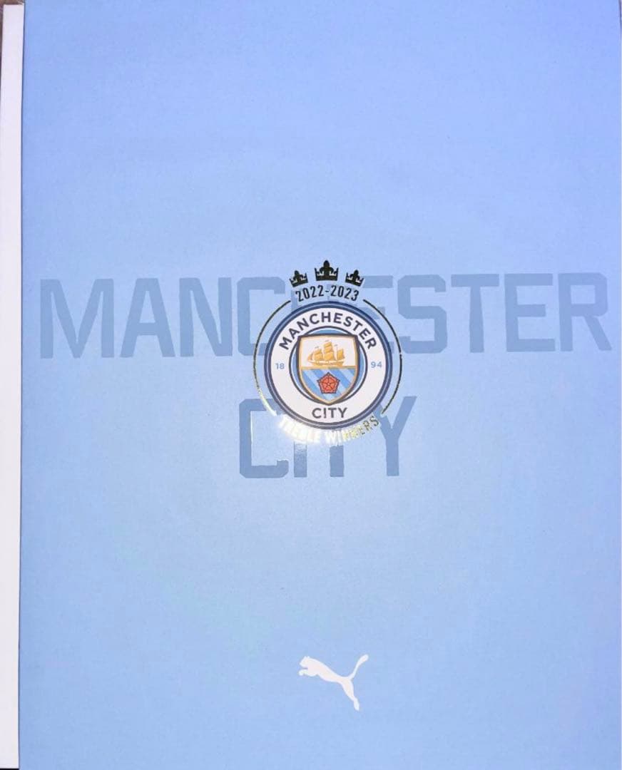 L マンチェスター シティ 22-23トレブル ウィナーズ 記念 ユニフォーム