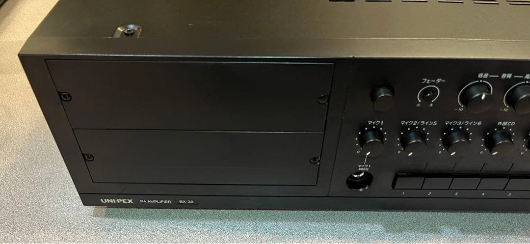 UNI-PEX PA AMPLIFIER BX-30 卓上型アンプ - アンプクラシック