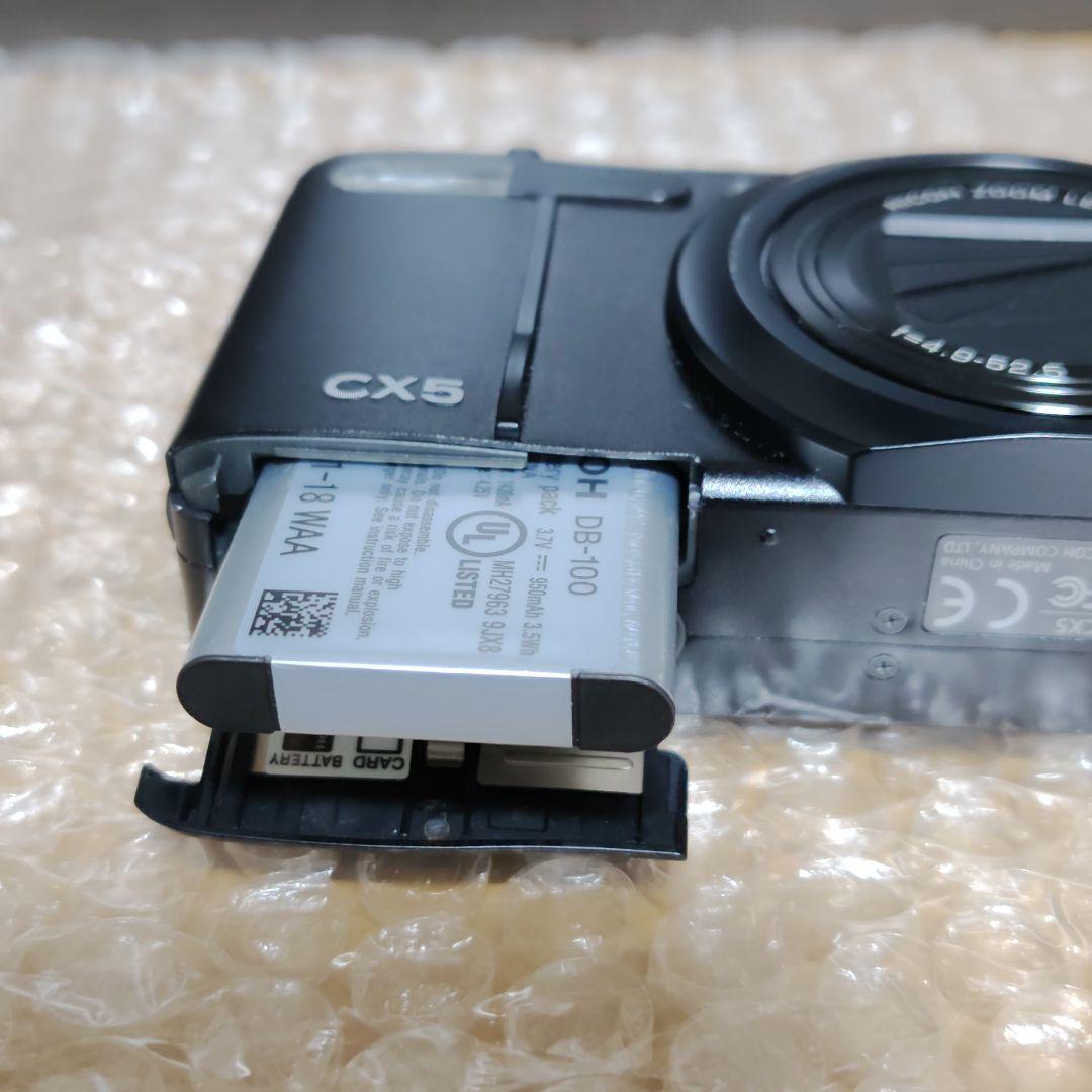 美品 動作確認済】リコー CX5 オールドコンデジ ブラック 外箱 説明書