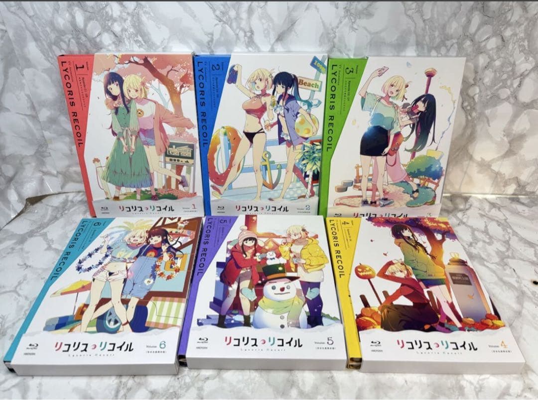 LYCORIS RECOIL Blu-ray 全6巻セット Amazon.co.jp | リコリス・リコイル 完全生産限定版 ブルーレイ 全6巻
