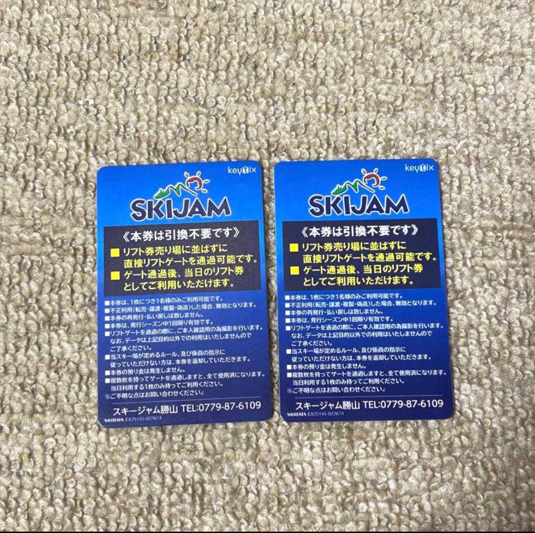 スキージャム勝山 リフト券 大人 25-26シーズン【休日可】 - メルカリ