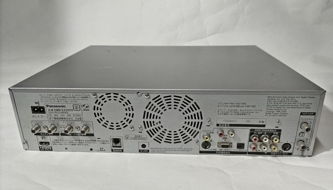動作品Panasonic VHS一体型DVDレコーダー DMR-EX250V - メルカリ